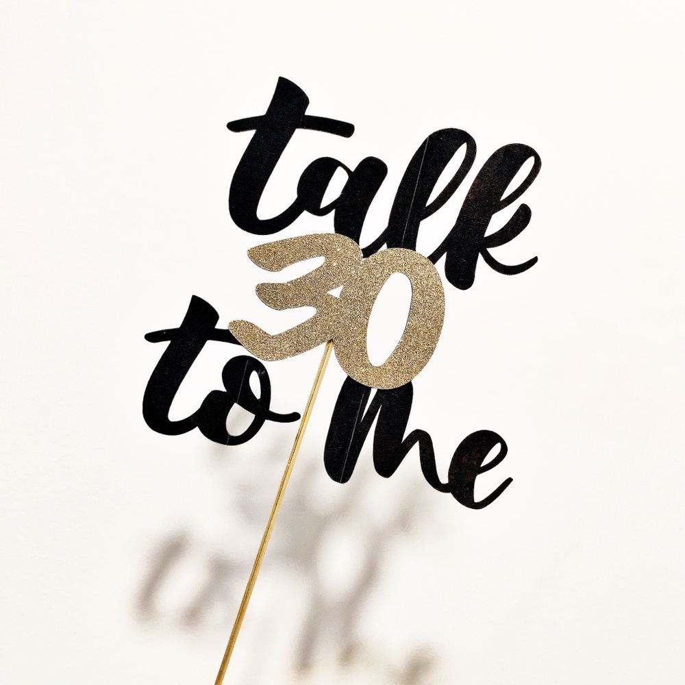Birthday cake topper
